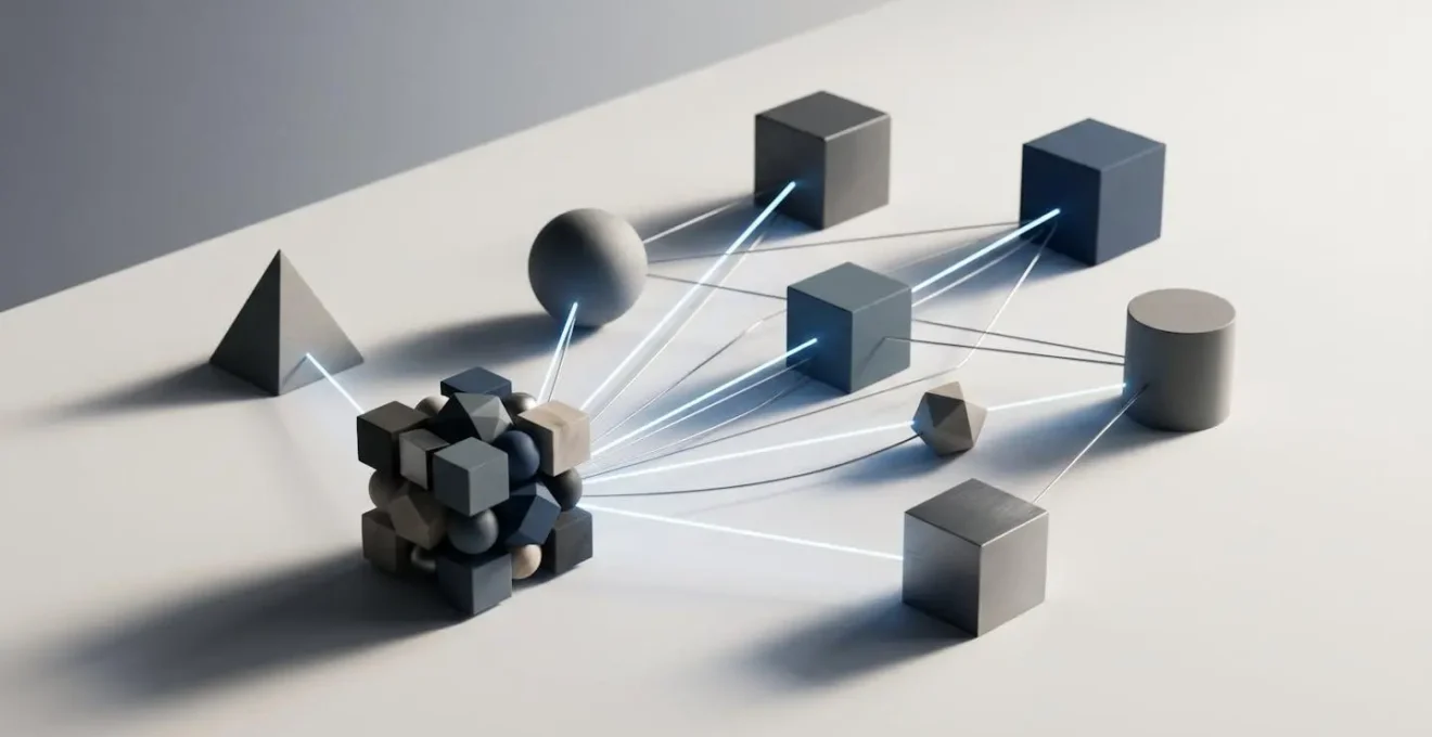 Visualisierung einer integrierten Marketing-Tech-Stack-Architektur